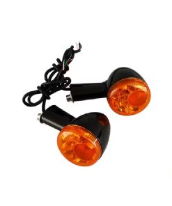 LED-blinklys m/bremselys, sort