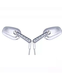 Speil til V-Rod med blinklys i chrome