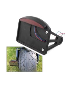 Alternative view of Sidemontert skiltplate i sort med led lys