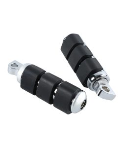 Alternative view of Chrome foot-pegs